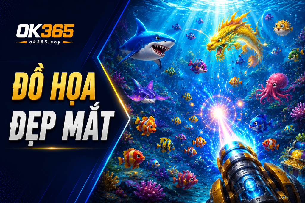 Bắn cá đổi thưởng sở hữu đồ họa đẹp mắt và nhịp độ giải trí hấp dẫn.