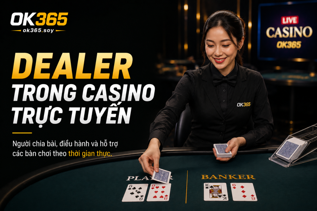 Dealer đóng vai trò quan trọng trong việc vận hành các bàn chơi casino trực tuyến