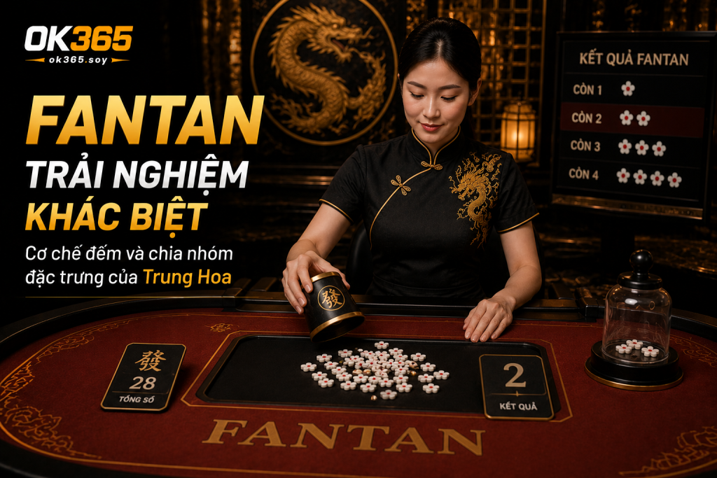 Fantan mang đến trải nghiệm khác biệt nhờ cơ chế đếm và chia nhóm đặc trưng
