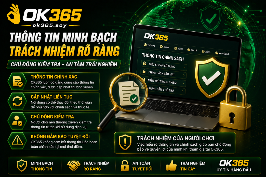Người chơi cần chủ động kiểm tra thông tin trước khi sử dụng dịch vụ.