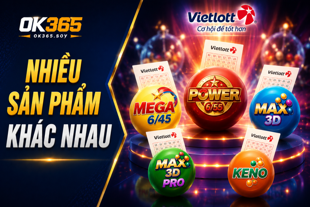 Vietlott hiện sở hữu nhiều sản phẩm xổ số điện toán khác nhau