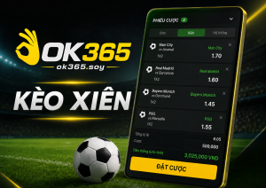 Giao diện phiếu kèo xiên bóng đá tại OK365